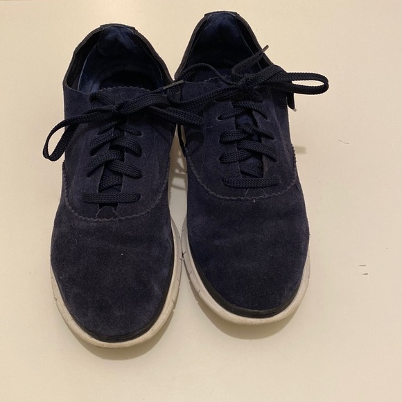 Vionic  355 Taylor navy suede leather shoes. Size 8 - Picture 4 of 10